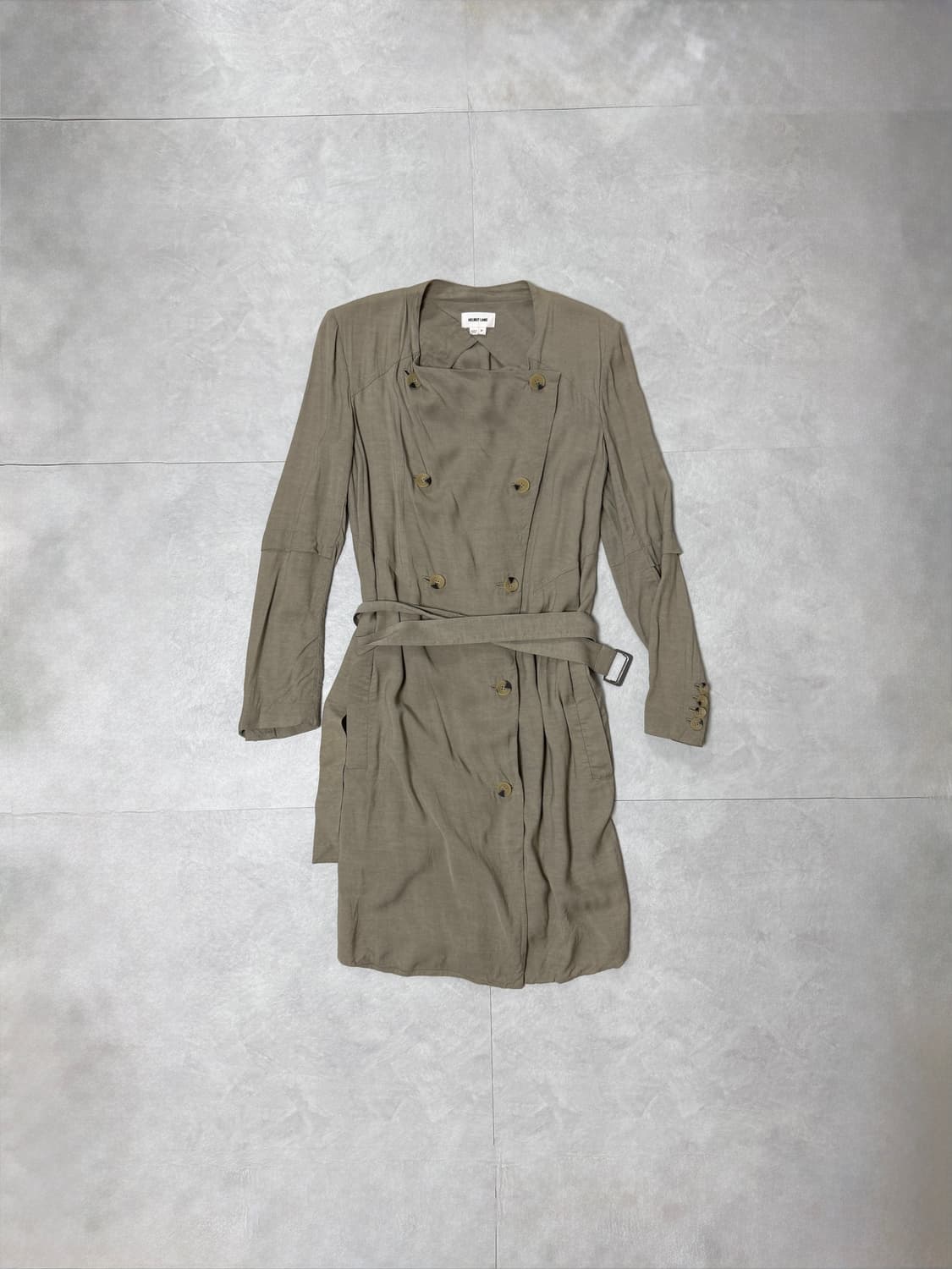 헬무트랭 비스코스 롱 트렌치 코트 베이지 상품이미지2