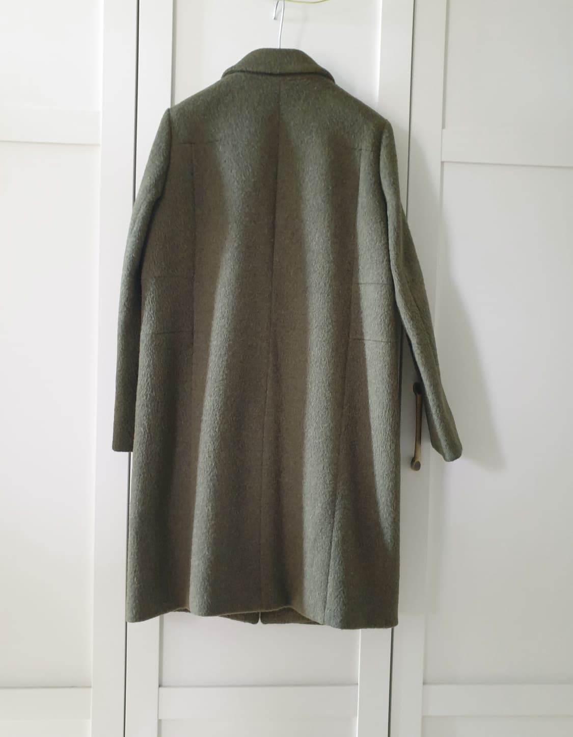 잇미샤 울코트 하프코트 카키색코트 상품이미지2