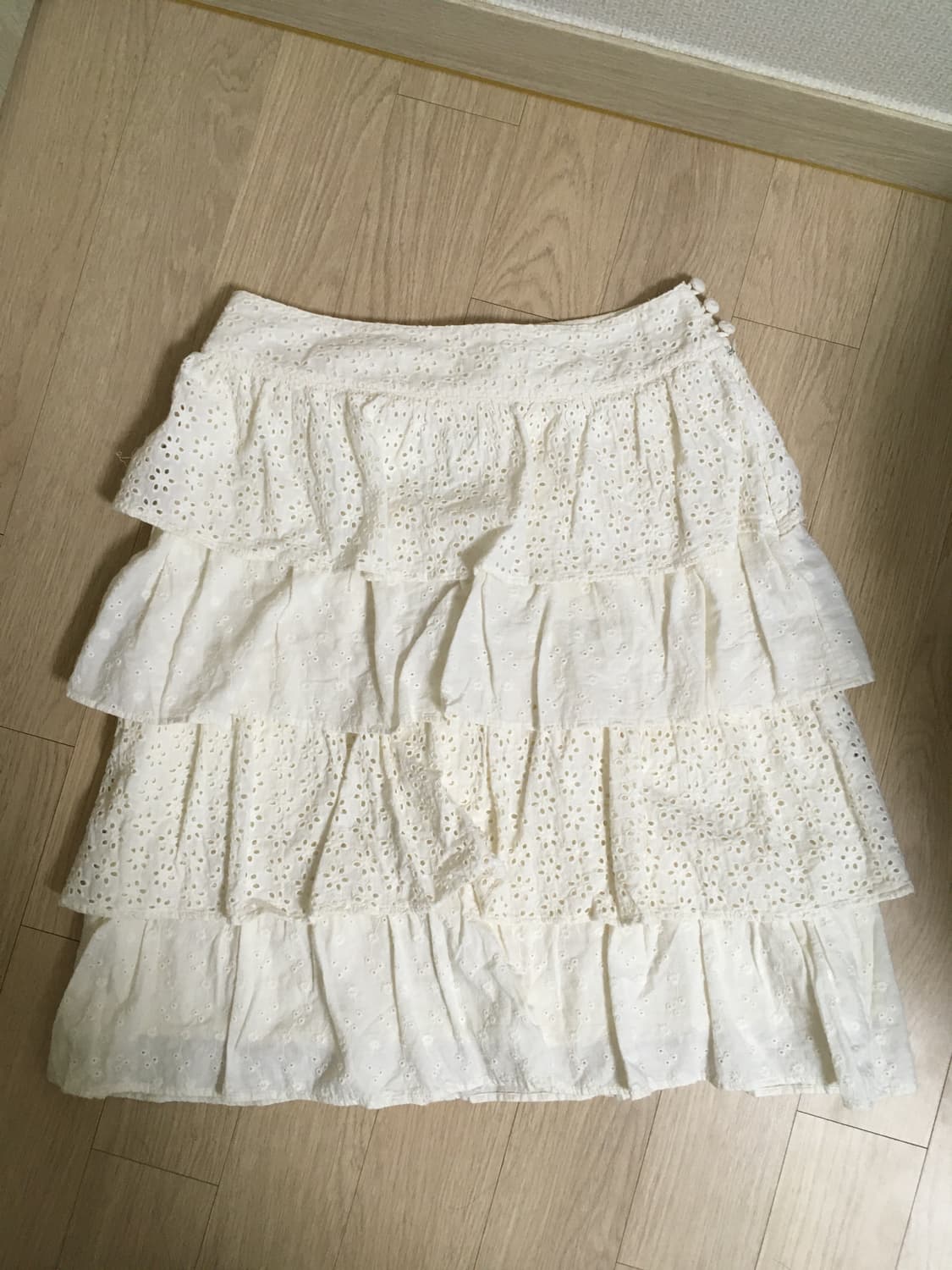 봄 모리 캉캉 미디 스커트 상품이미지4