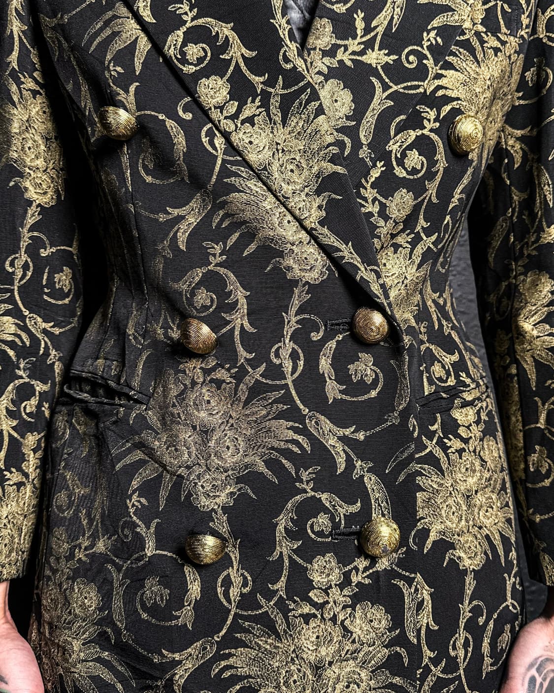 J&R – Gold Jacquard Double Breasted Jack 상품이미지4