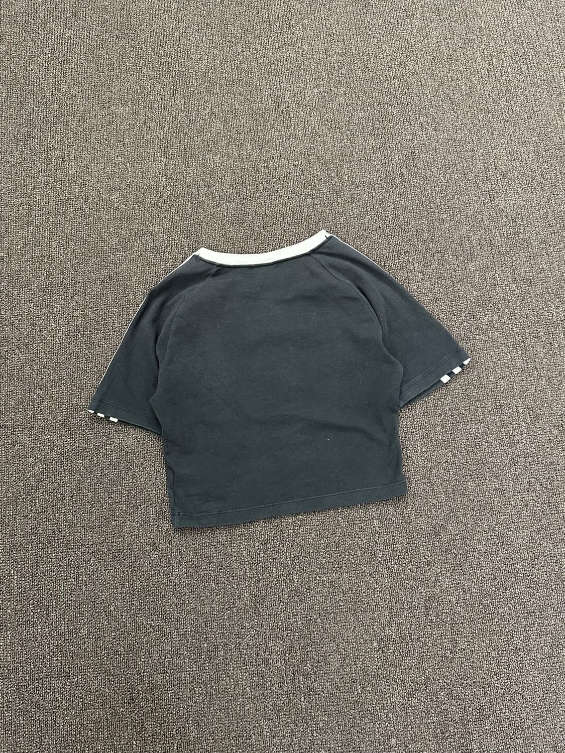 S)아디다스 빈티지 여성 오리지널 스트라이프 크롭 반팔 상품이미지4