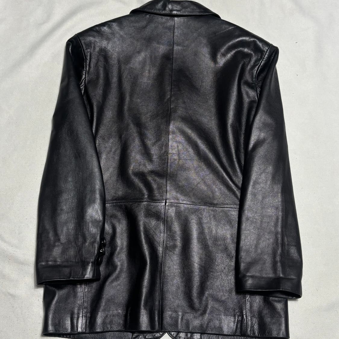 🫶🏻 빈티지 블랙 가죽 블레이져  🫶🏻 상품이미지1