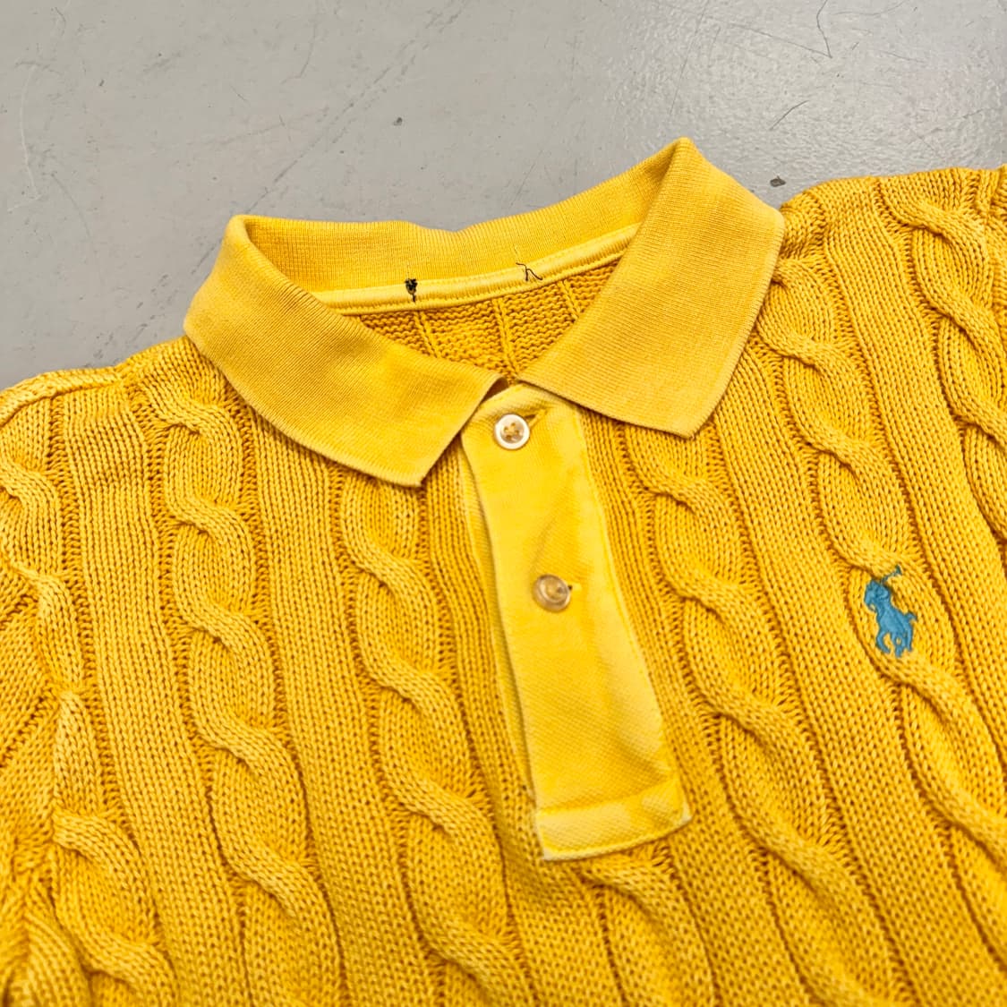 폴로 포니 PK 꽈배기 반팔 니트 상품이미지3