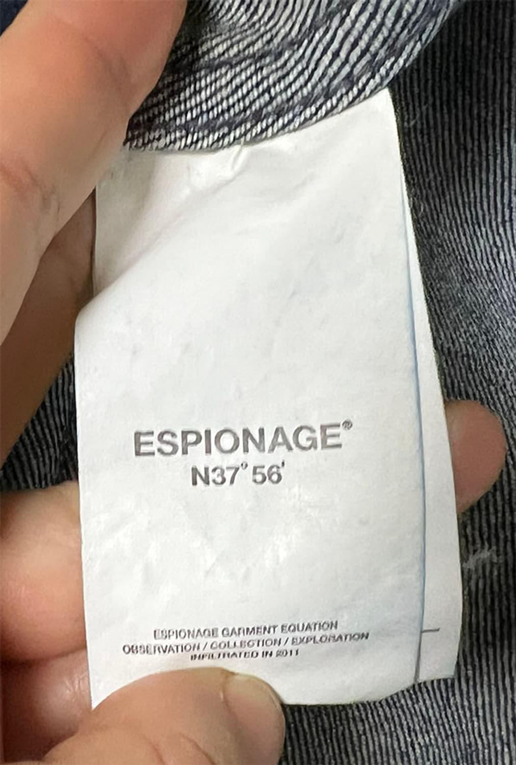 에스피오나지 릴렉시드 남자 데님자켓 트러커 춘추 오버핏 M 95 상품이미지5