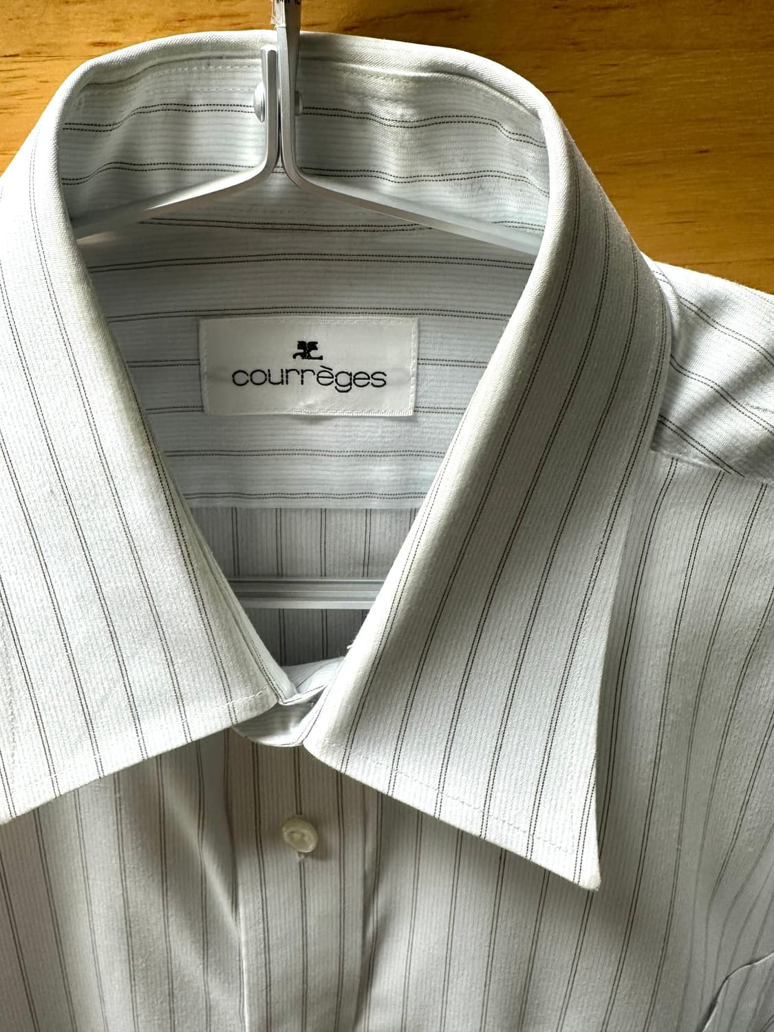 꾸레쥬 스트라이프 반팔 셔츠 하프 셔츠 courreges 상품이미지3