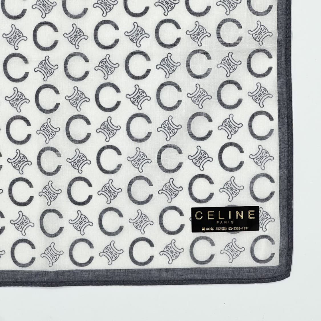 [새상품] celine / 셀린느 코튼 쁘띠스카프 손수건 상품이미지3