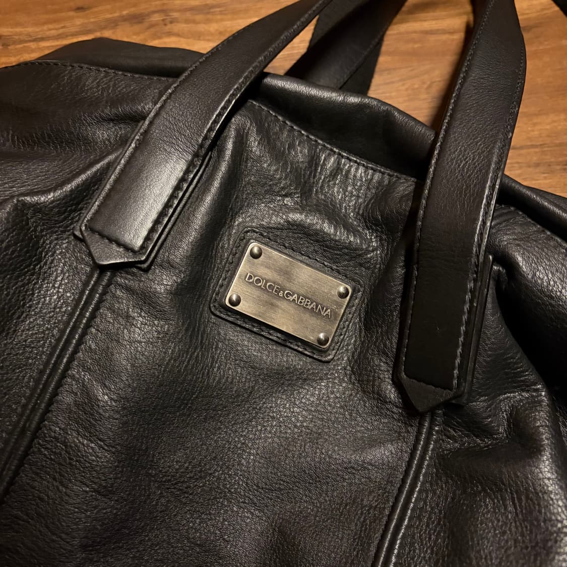 DOLCE AND GABBANA LEATHER TOTE BAG 상품이미지3