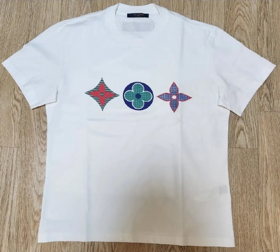 [정품] 루이비통 플라워 멀티 반팔티셔츠 M (남여공용) 새상품급 한정판 상품이미지2