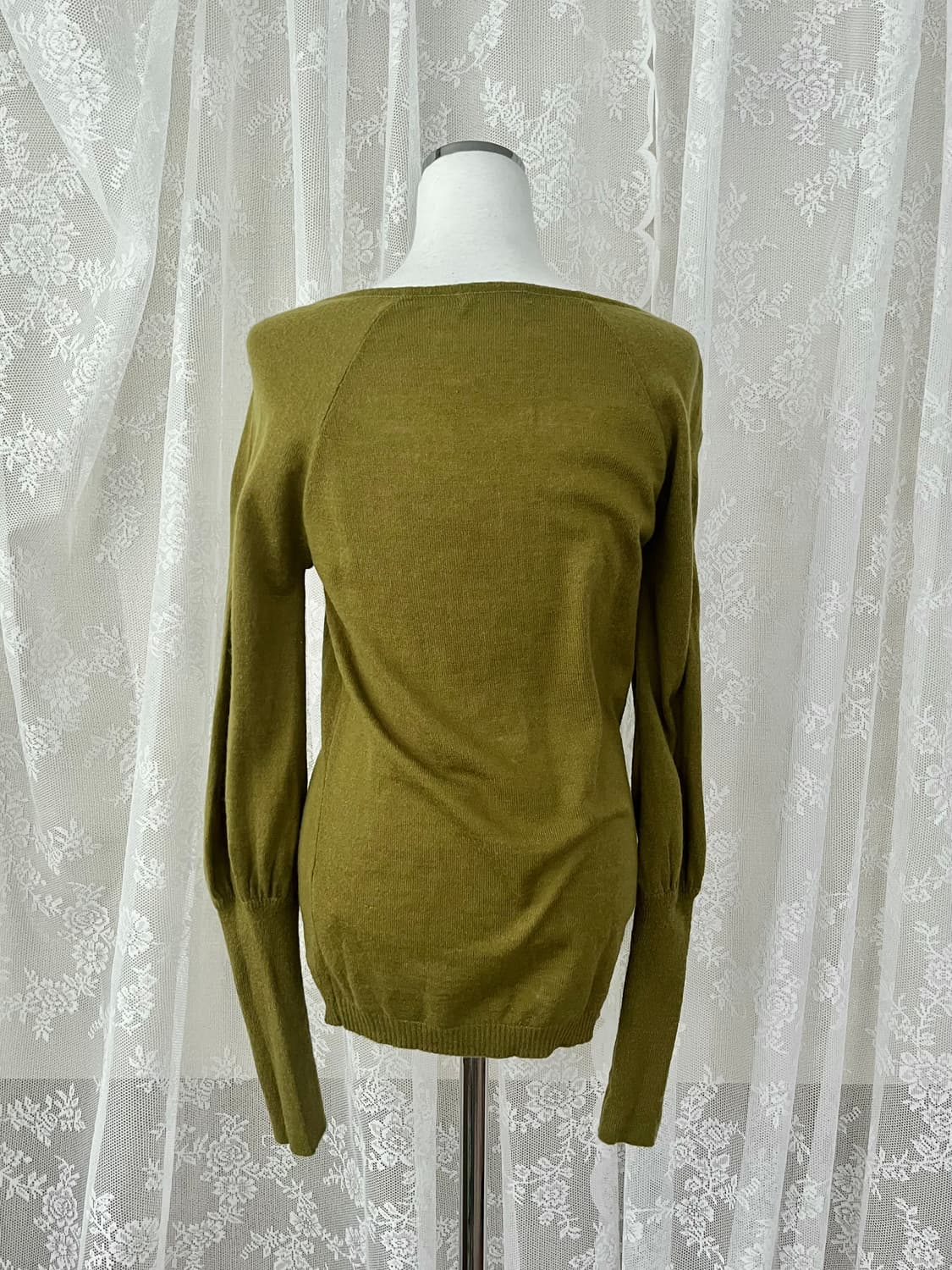 M) 미스식스티 슬림핏 니트 올리브 상품이미지2