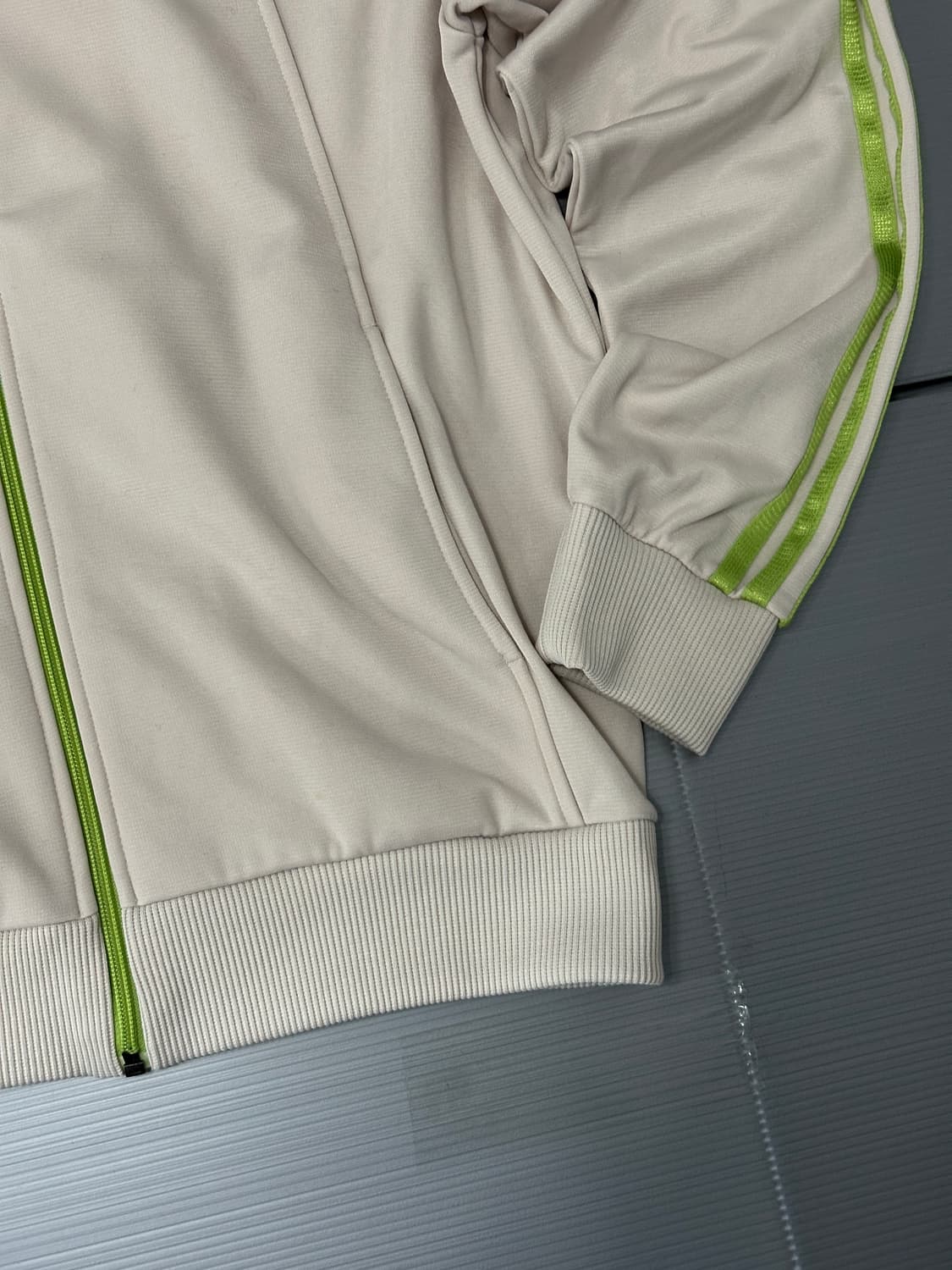 아디다스 트랙탑 져지 아이보리 그린 100 상품이미지3