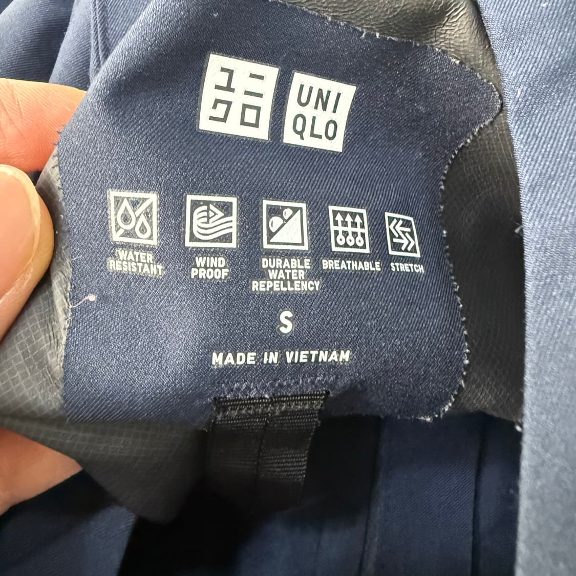 [S] 유니클로 네이비 기능성 윈드자켓 1230T1 상품이미지3