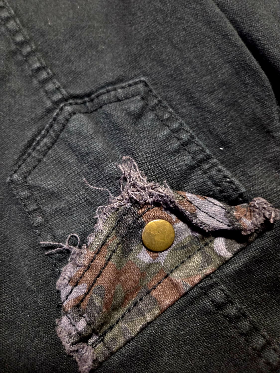 빈티지 펑크 스컬 셔츠 나사커스텀 데님자켓  상품이미지3