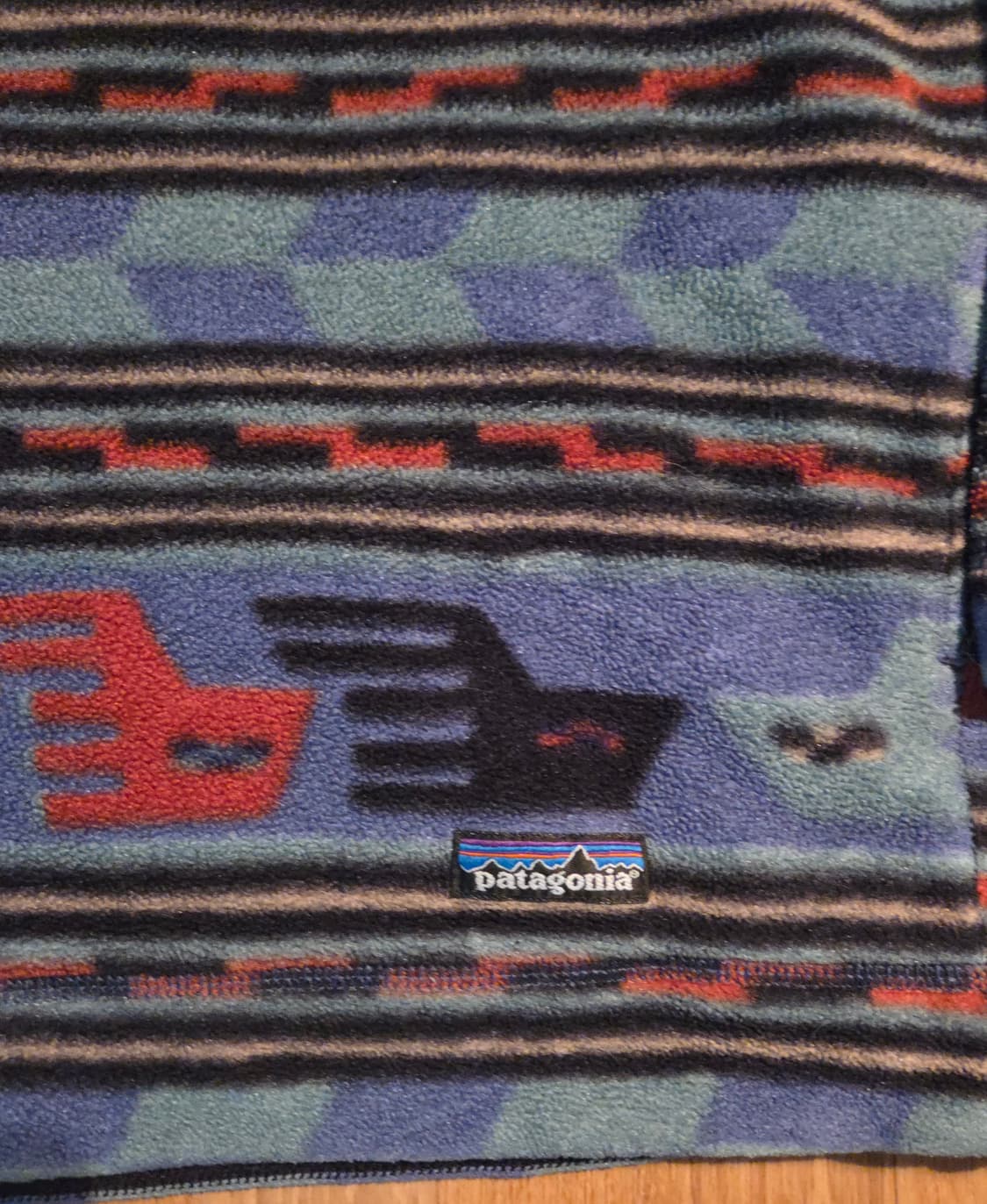 (XL)Rare파타고니아 Usa 블루 아나톨리아 패턴 신칠라 플리스 상품이미지2