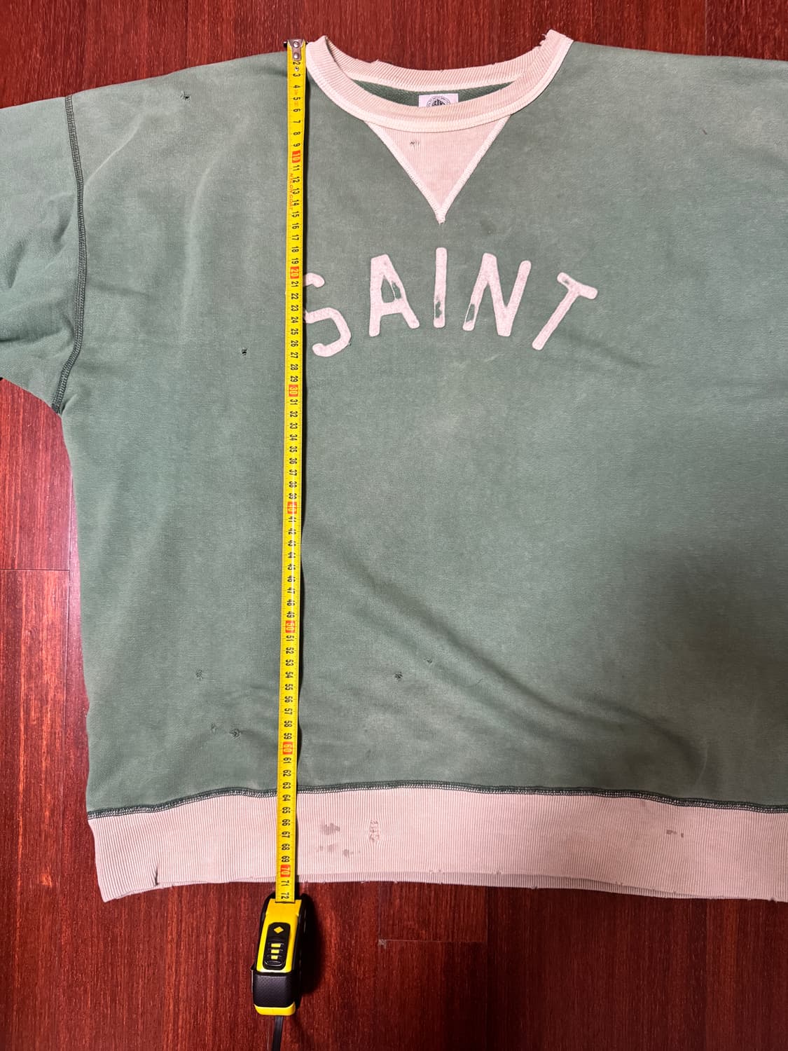 [XL] 세인트 미카엘 펠트 스웻 그린 상품이미지5