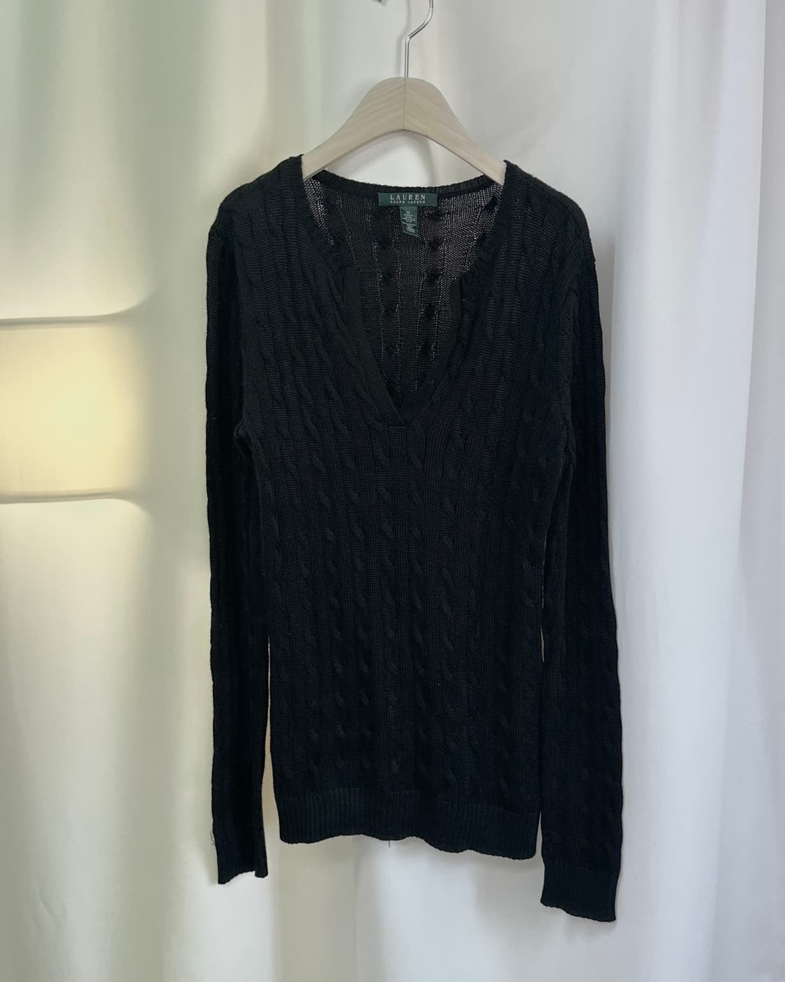 [LAUREN RALPH LAUREN] V neck cable knit 상품이미지4