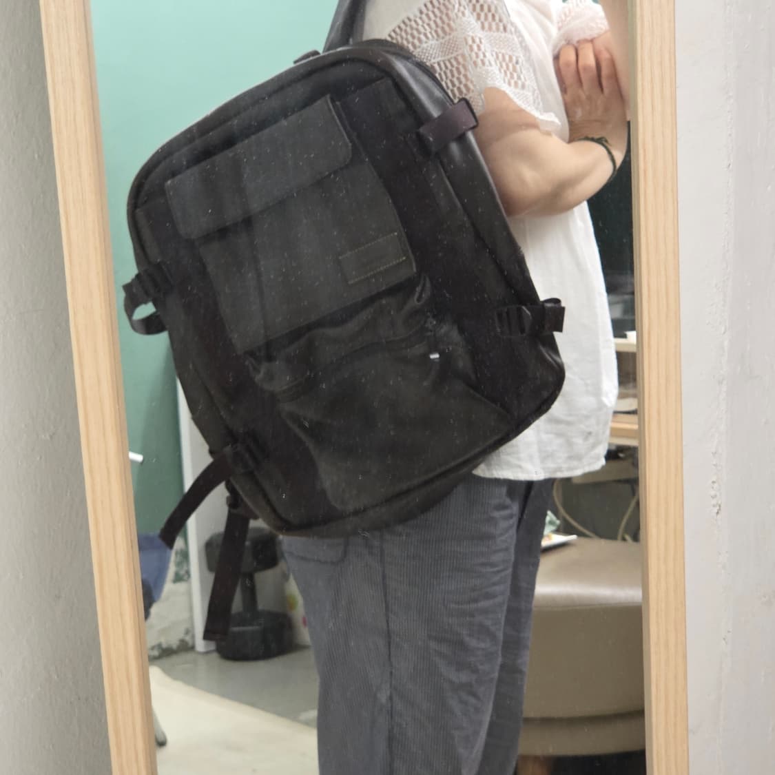 만다리나덕 가죽  백팩  방수팩 상품이미지10