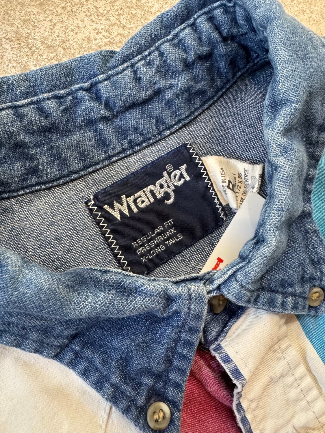 랭글러 웨스턴 셔츠 made in usa 상품이미지3