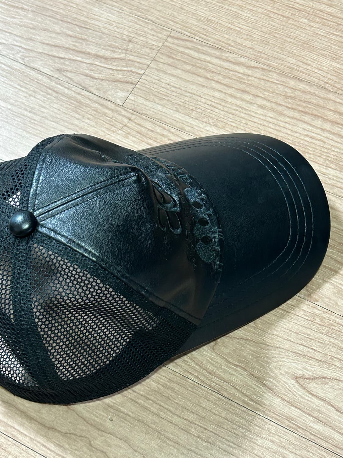 [리미티드] Aeae X 트리밍버드 콜라보 레더 메쉬 볼캡/모자 상품이미지4