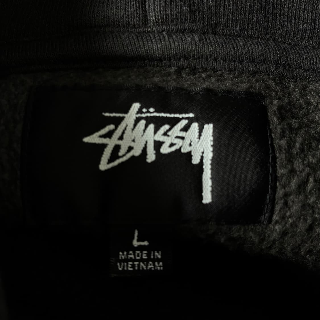 Stussy  스투시 스투 아플리케 블랙 후드티  상품이미지4