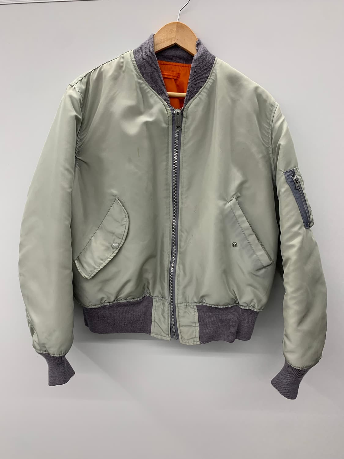 Corinth(usa) 80s 라이트그레이 봄버 상품이미지4