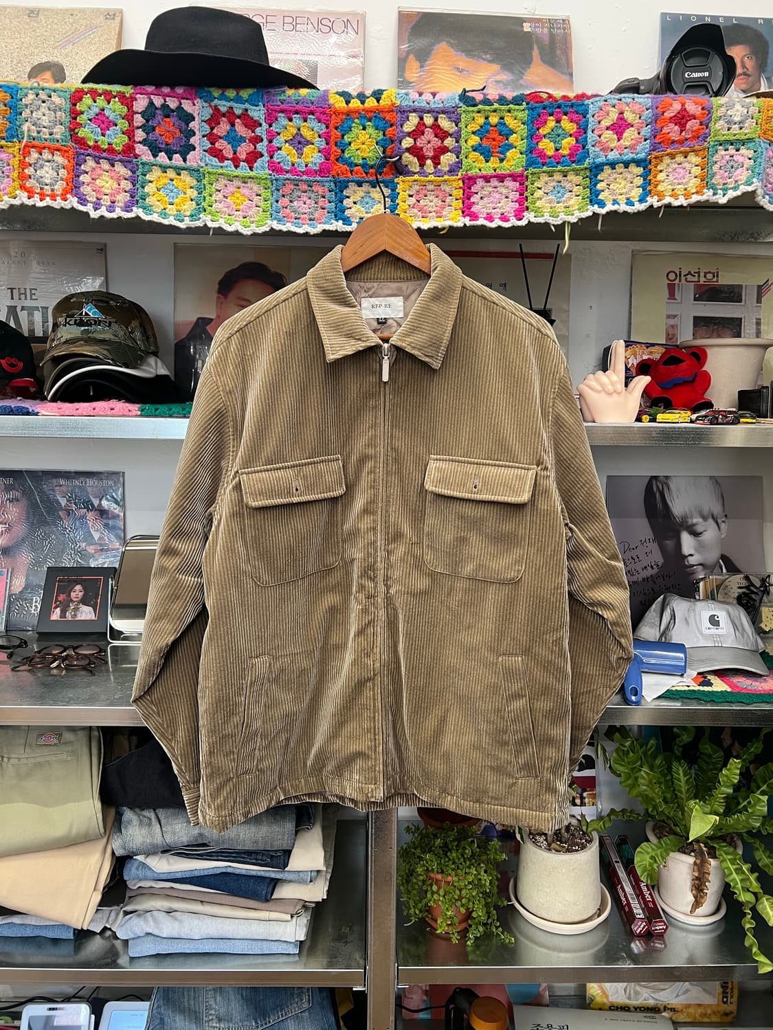 90s Japanese Corduroy Work Jacket (LL) 상품이미지1