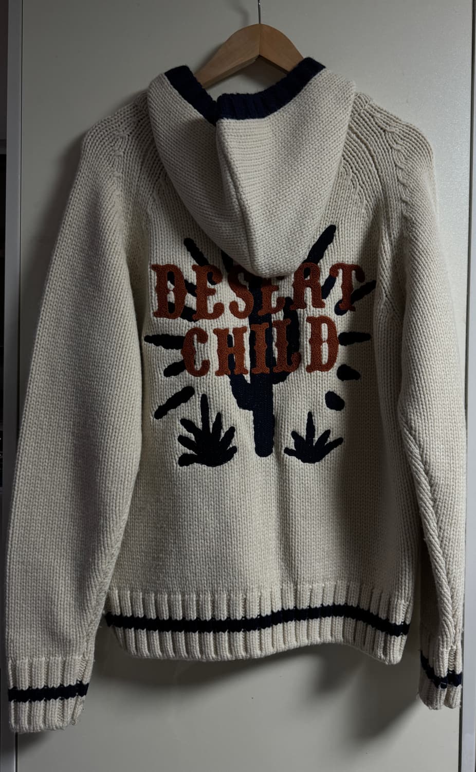 애프터프레이 코위찬 집업 니트 후디 아이보리 S size 상품이미지6