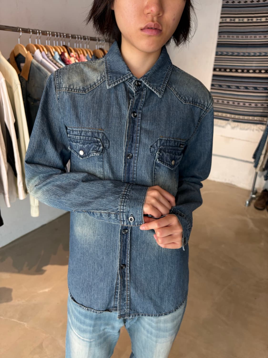 Dolce & Gabbana 중청 데님 셔츠 M 상품이미지1