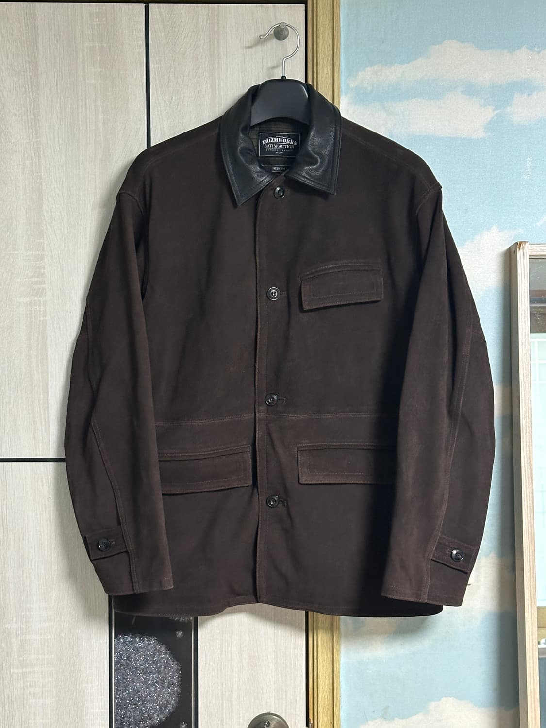 (M) 프리즘웍스 스웨이드 프렌치 카코트 브라운 상품이미지3