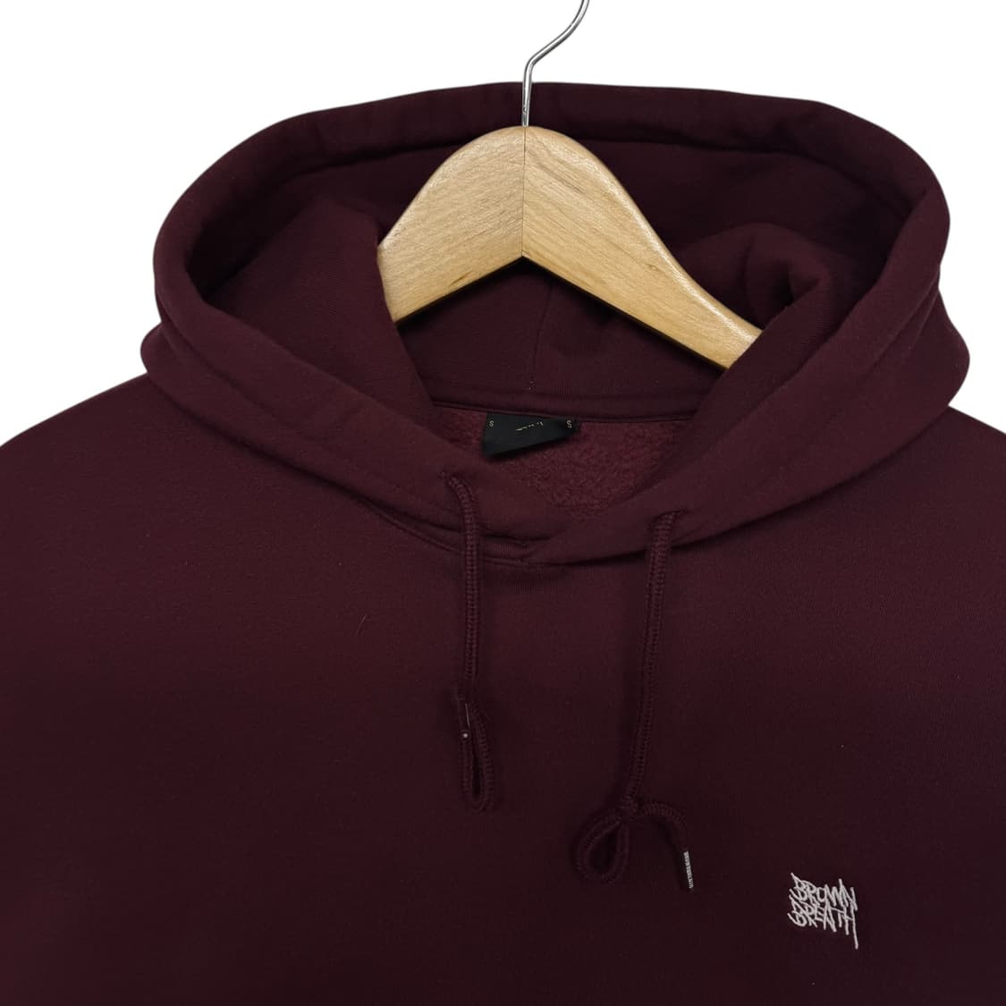 브라운브레스 로고 후드 버건디 상품이미지2