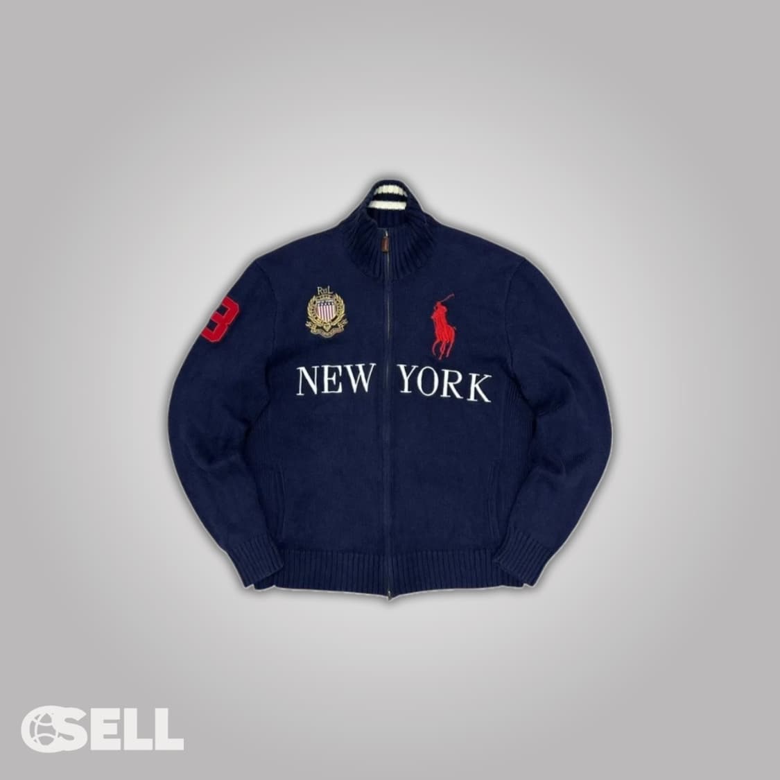 폴로 빅포니 뉴욕 니트집업 상품이미지1