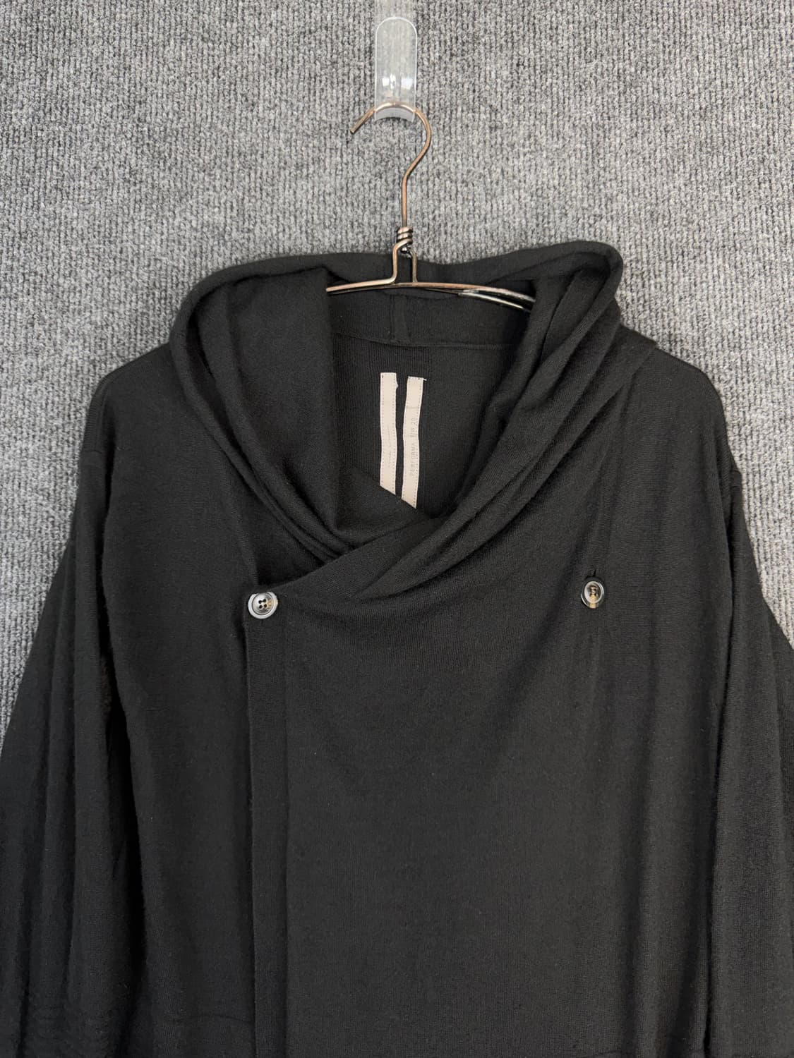 2020FW 릭오웬스 캐시미어100% 후드 롱가디건 상품이미지3