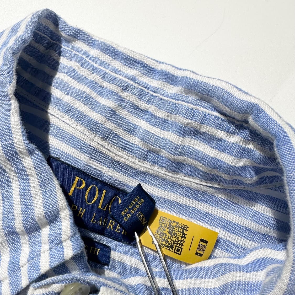 폴로 랄프로렌 린넨 스트라이프 셔츠 (신형QR) 상품이미지5