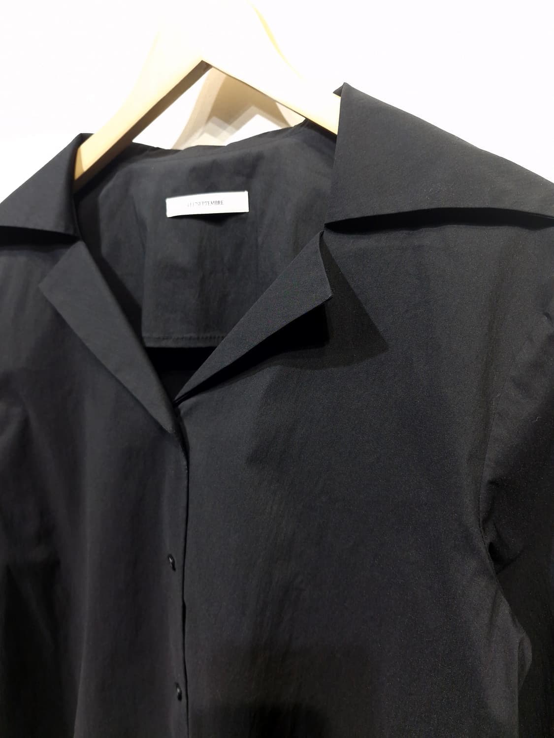 르17셉템버 오픈카라 셔츠 블랙[F] 상품이미지3