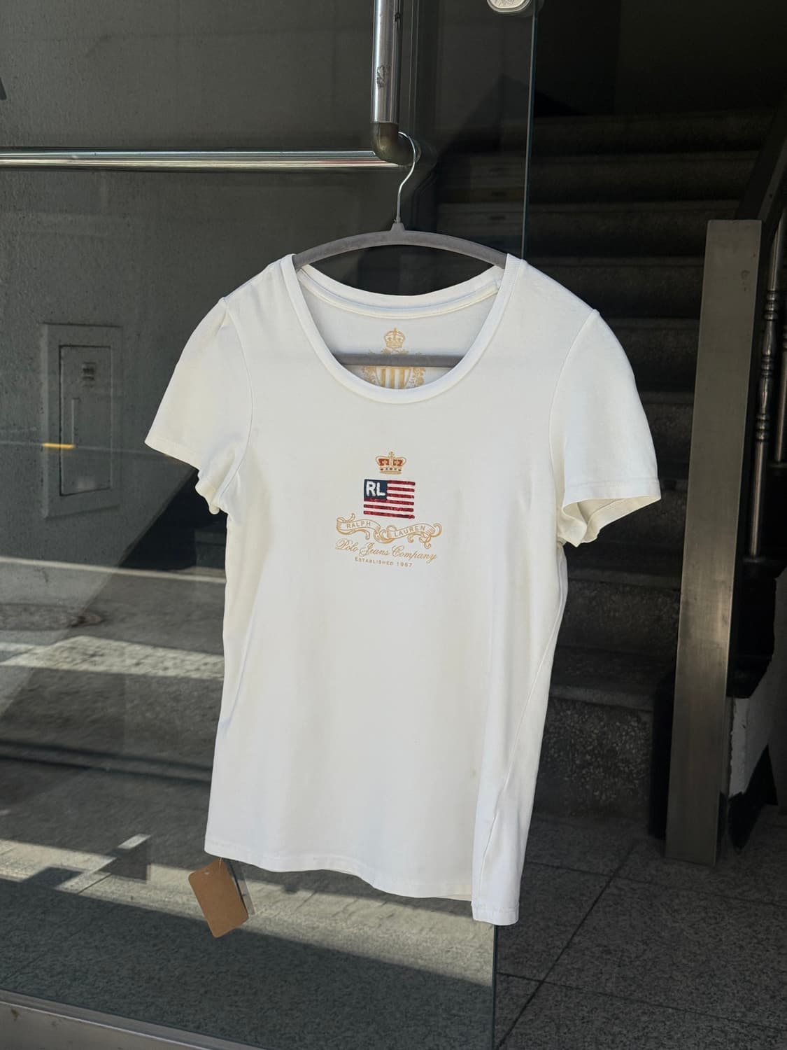 Polo 스팽글 로고 스판 반팔 티셔츠 상품이미지1