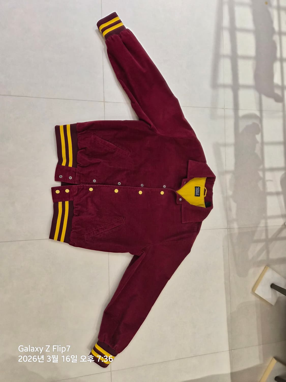 리바이스 코듀로이 자켓 버건디 S 상품이미지1