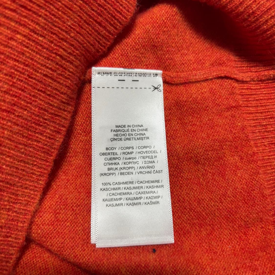 S 폴로랄프로렌 캐시미어 오렌지 니트 상품이미지5