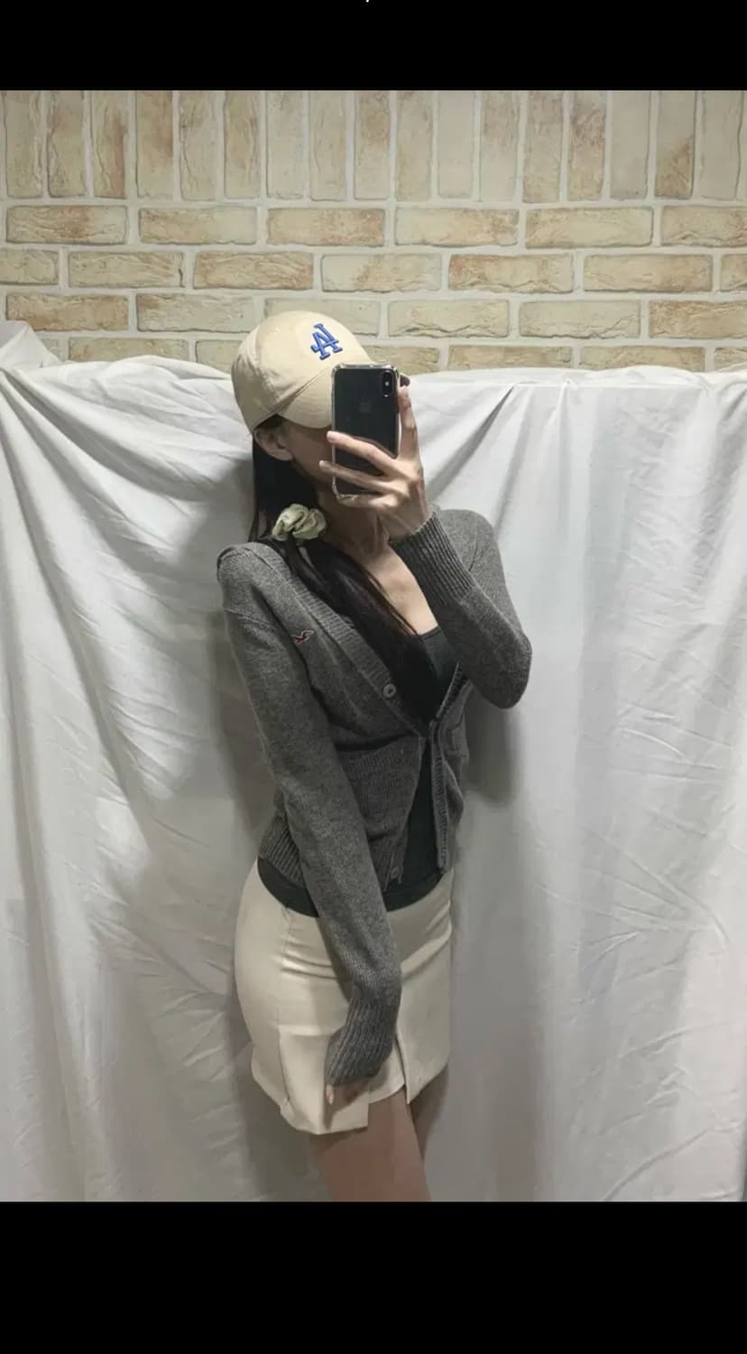 홀리스터 후드가디건 ,M,그레이 상품이미지2