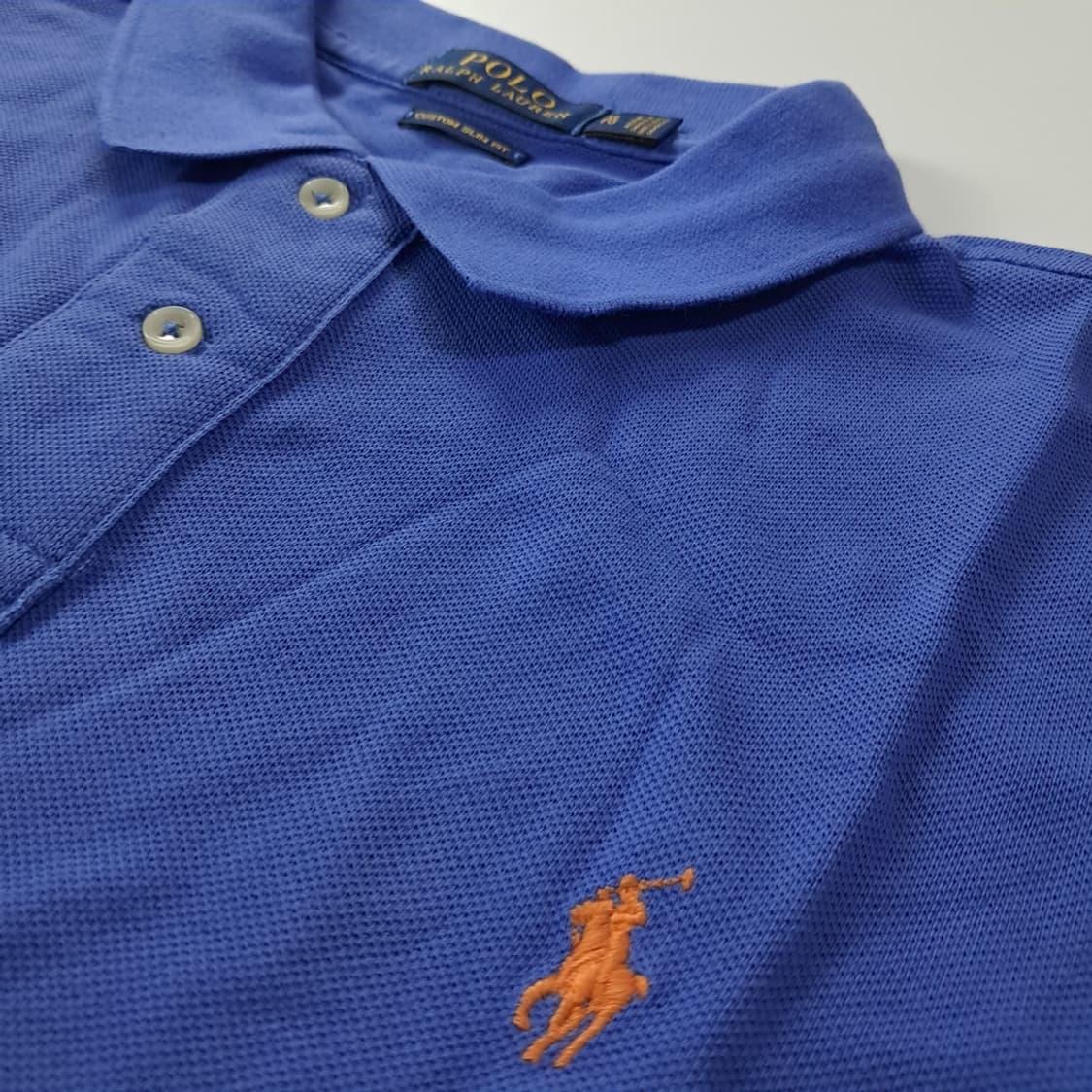 CK339 XL 폴로 커스텀슬림핏 로열블루 칼라 티셔츠 상품이미지4