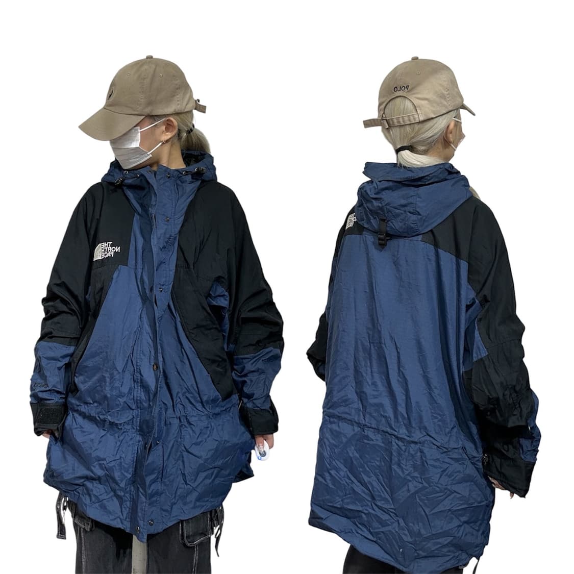 노스페이스 네이비 고어텍스 후드 바람막이 자켓 XL 상품이미지1