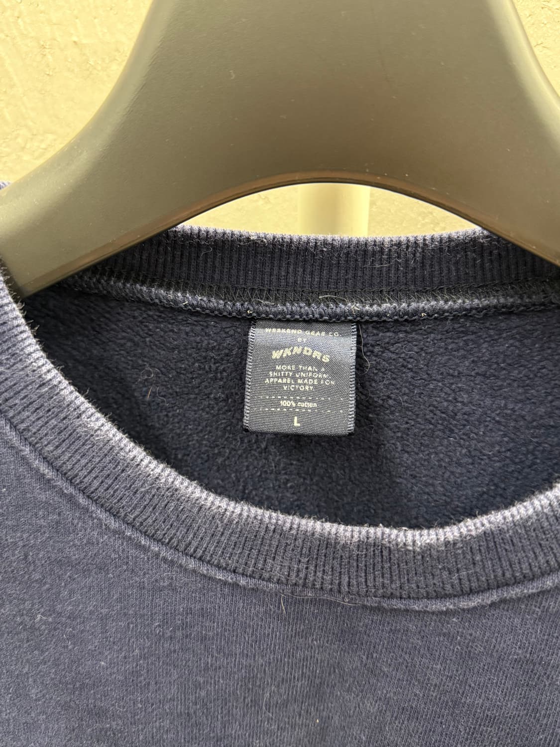 WKNDRS 오버핏 네이비 맨투맨 L 상품이미지3