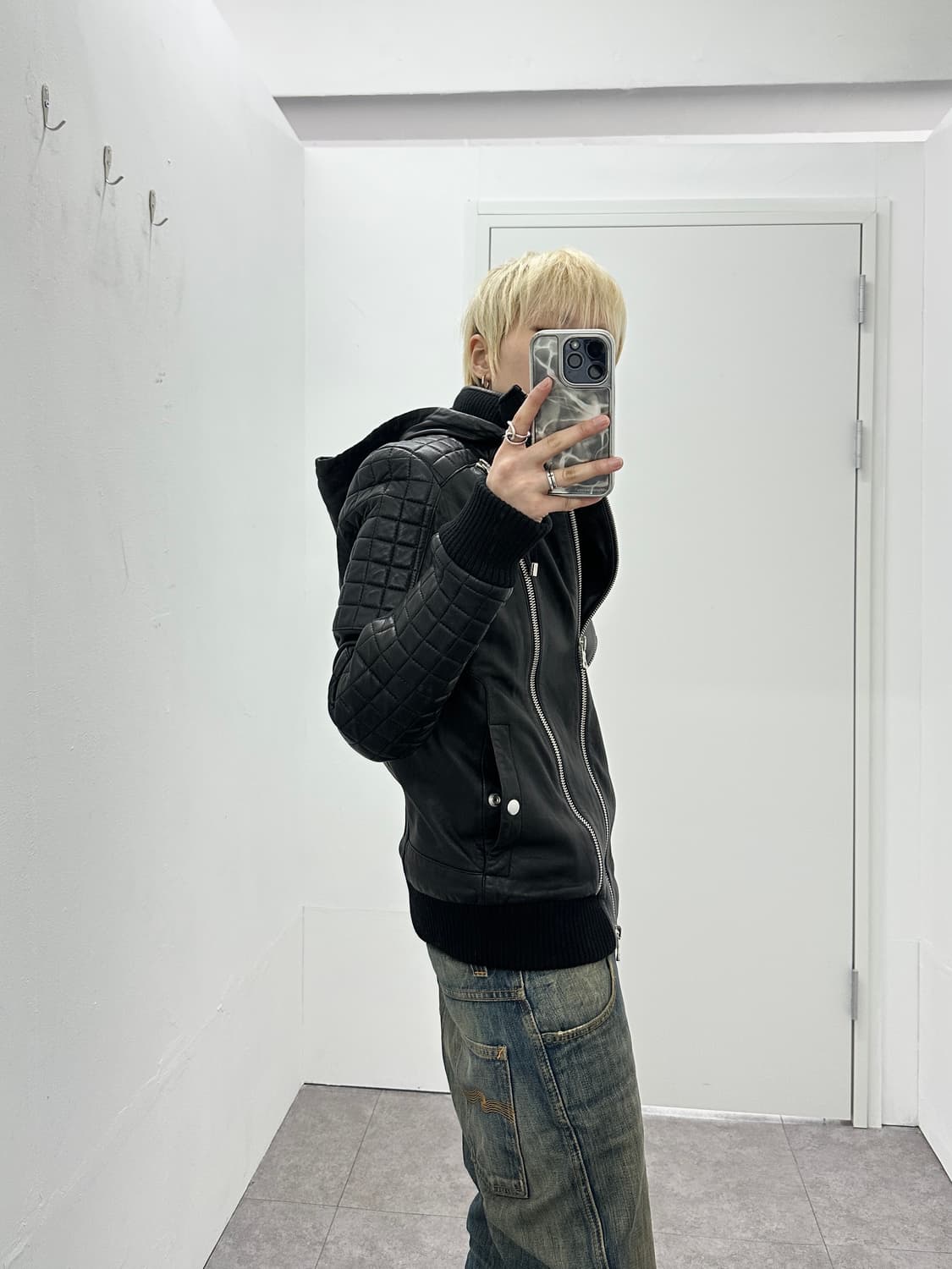 Balmain 16ss 3-zip leather biker jacket 상품이미지8