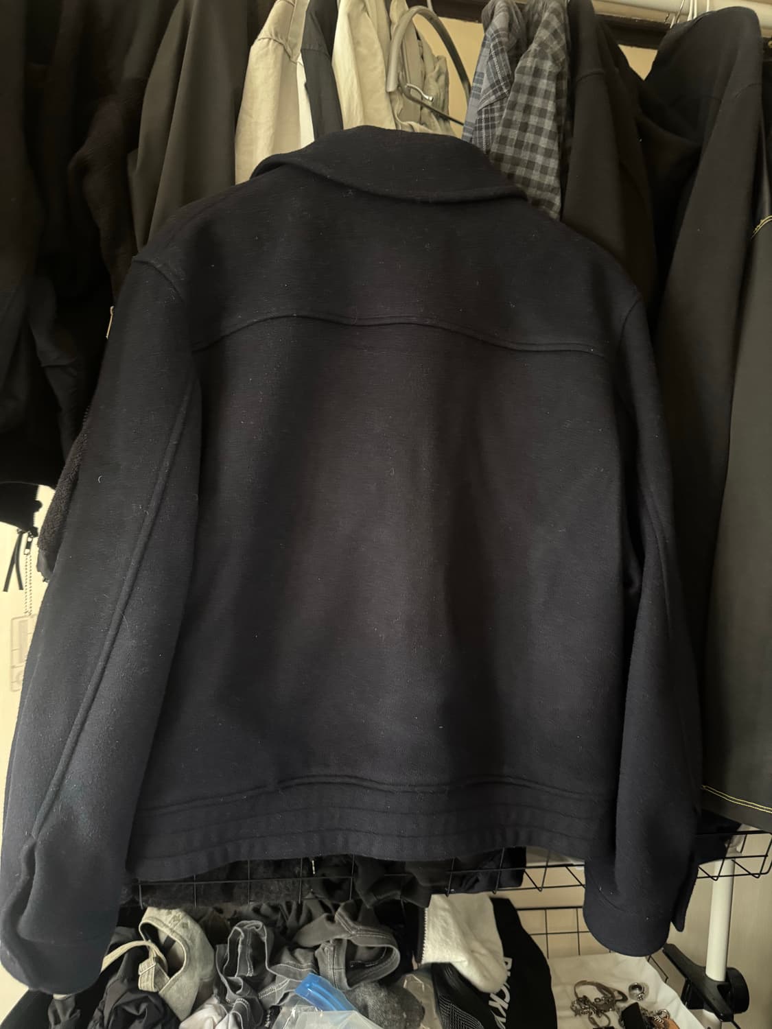 아트이프액츠 캐시미어 해링턴 블루종 m 사이즈 상품이미지7