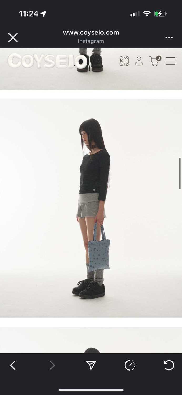 코이세이오 백 서클 카프리 슬리브 블랙 상품이미지5