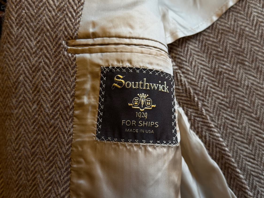 사우스윅 해리스 트위드 자켓 슬림100 상품이미지3