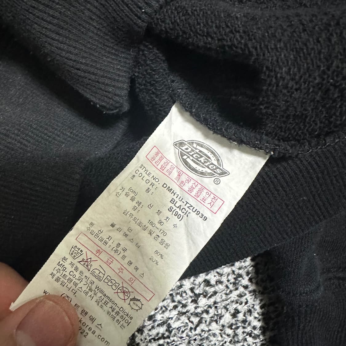 (S) 디키즈 1922 블랙 후드집업 상품이미지3