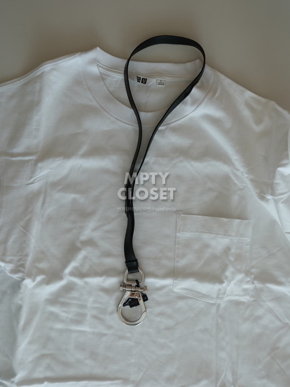 프라다 2PP115 레더 키링 목걸이 스트랩 상품이미지6