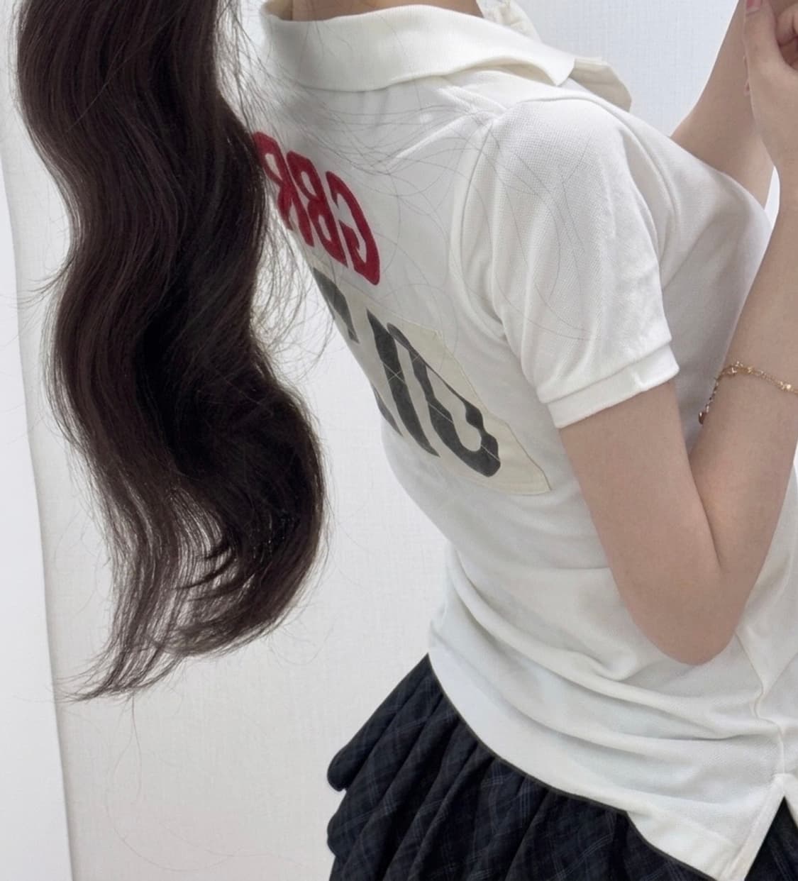 🐰폴로 랄프로렌 빅포니 USA 패치 희귀매물 귀염 공주 반팔♥️ 상품이미지3