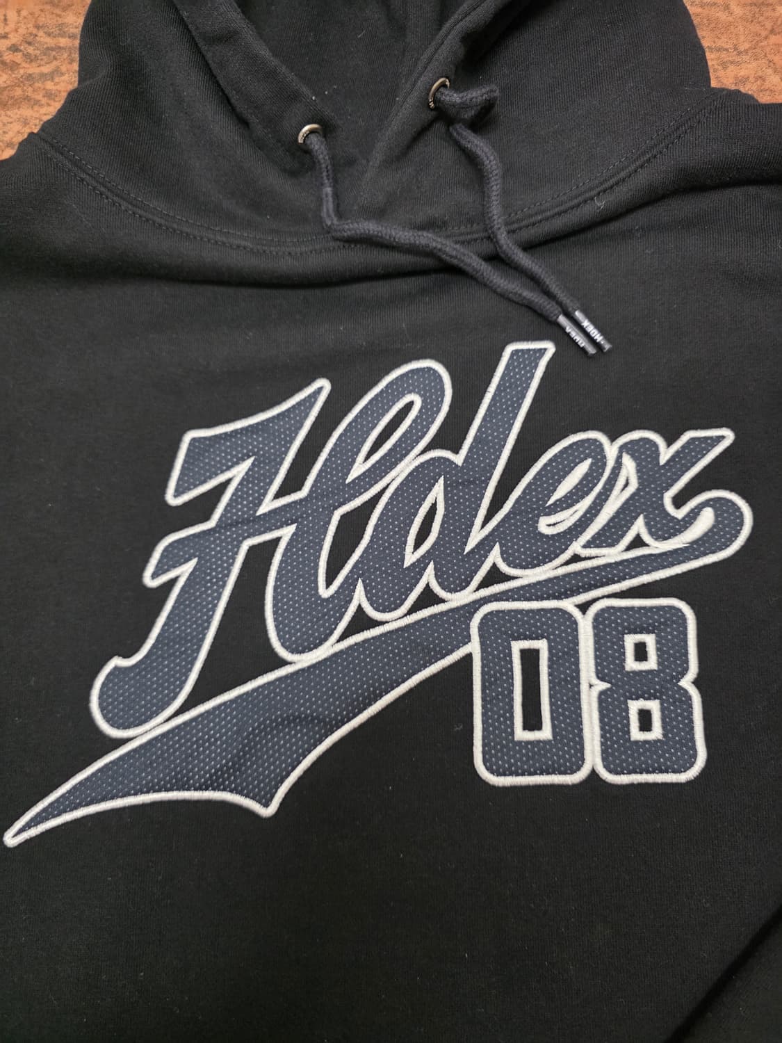 HDEX 에이치덱스 아플리케 자수 후드티 L 상품이미지4