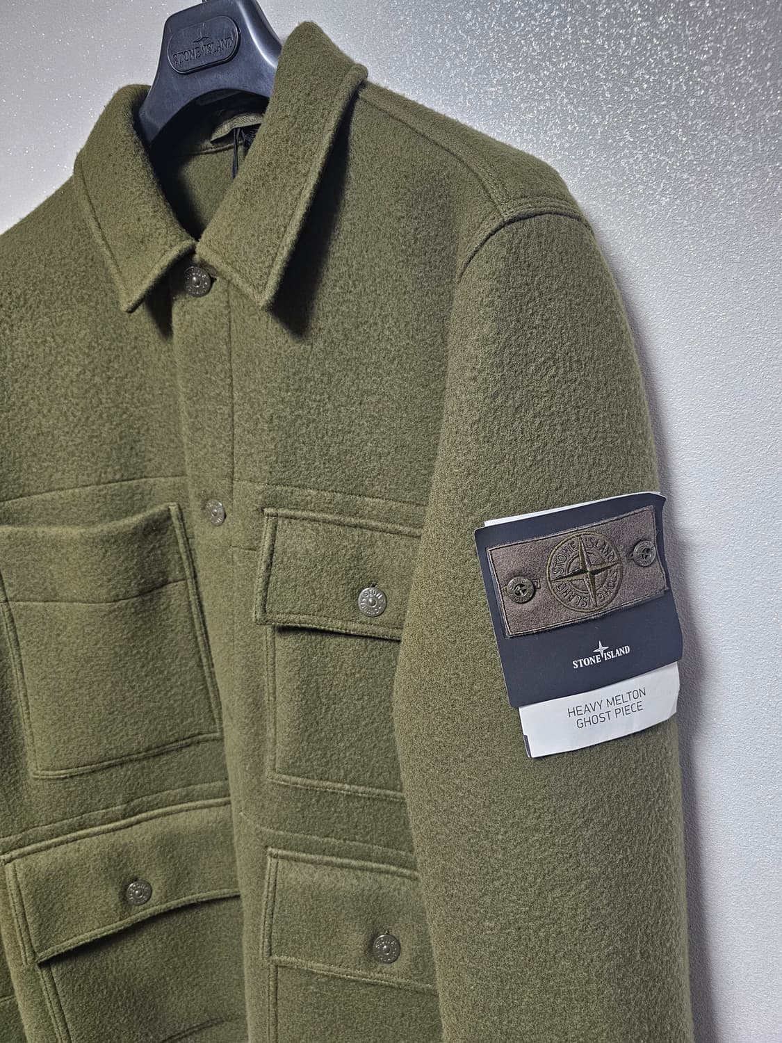 스톤아일랜드 고스트피스 헤비 멜튼 울 캐시미어 자켓 (새 상품) 상품이미지7