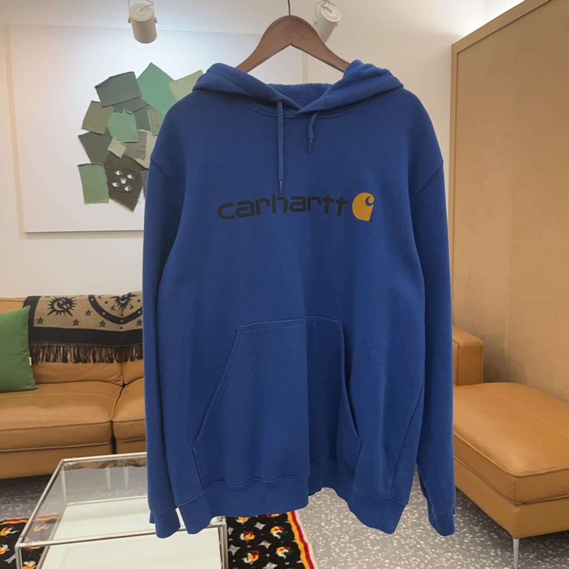 칼하트 스트릿 오버핏 비비드톤 기모 후드티 L C06612 상품이미지3